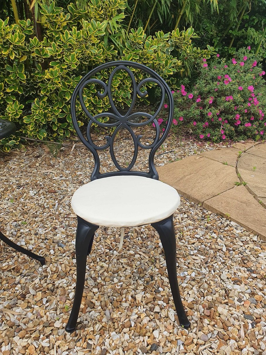 SH&G Rayleigh Cast Aluminium Bistro Set - Black