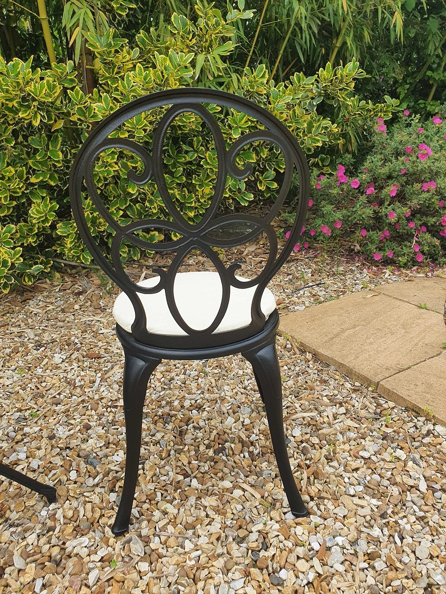 SH&G Rayleigh Cast Aluminium Bistro Set - Black