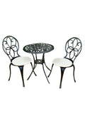 SH&G Rayleigh Cast Aluminium Bistro Set - Black