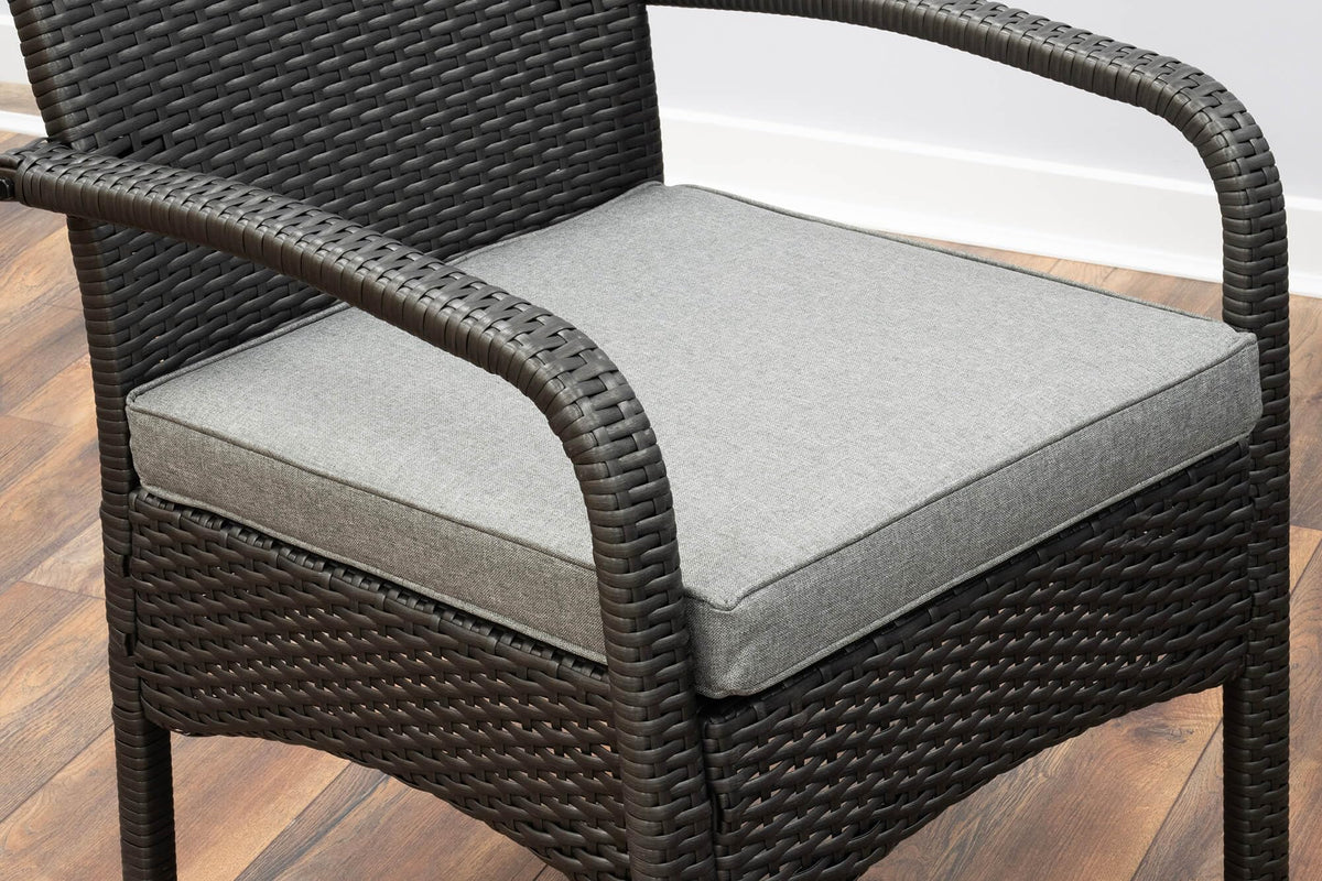 Alnwick Steel Grey Rattan 4pc Sofa Set