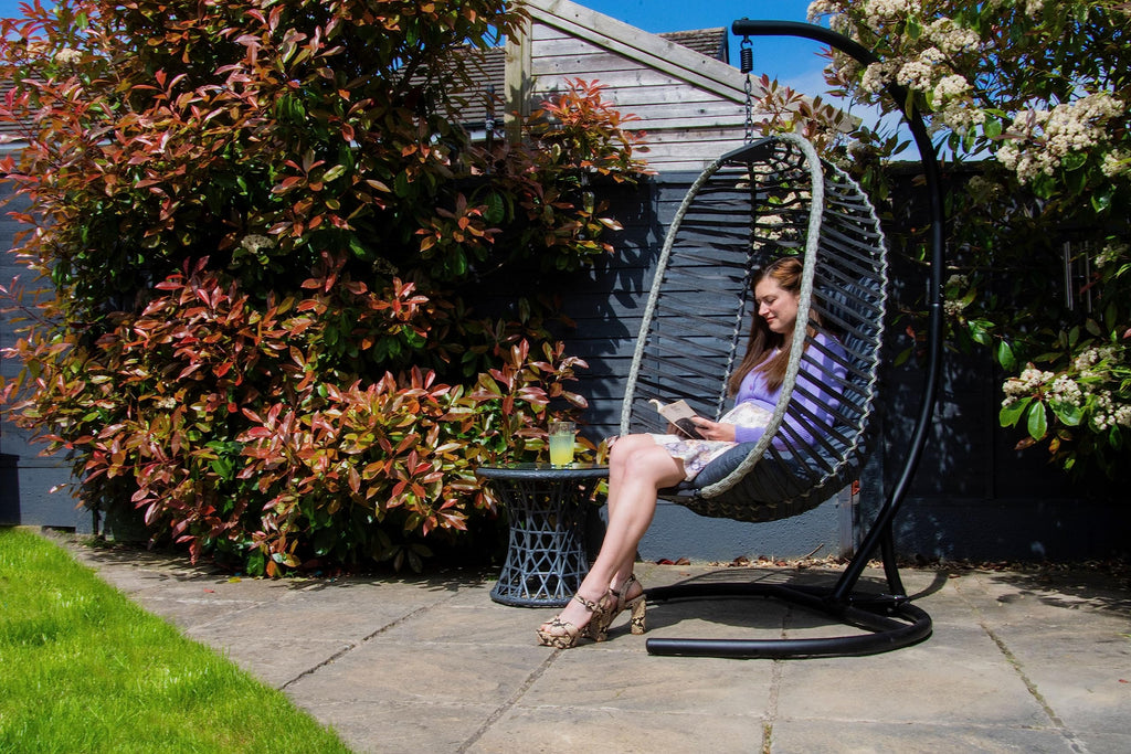 Black Steel Hammock Chair Stand | Hanging Egg Chair Stand