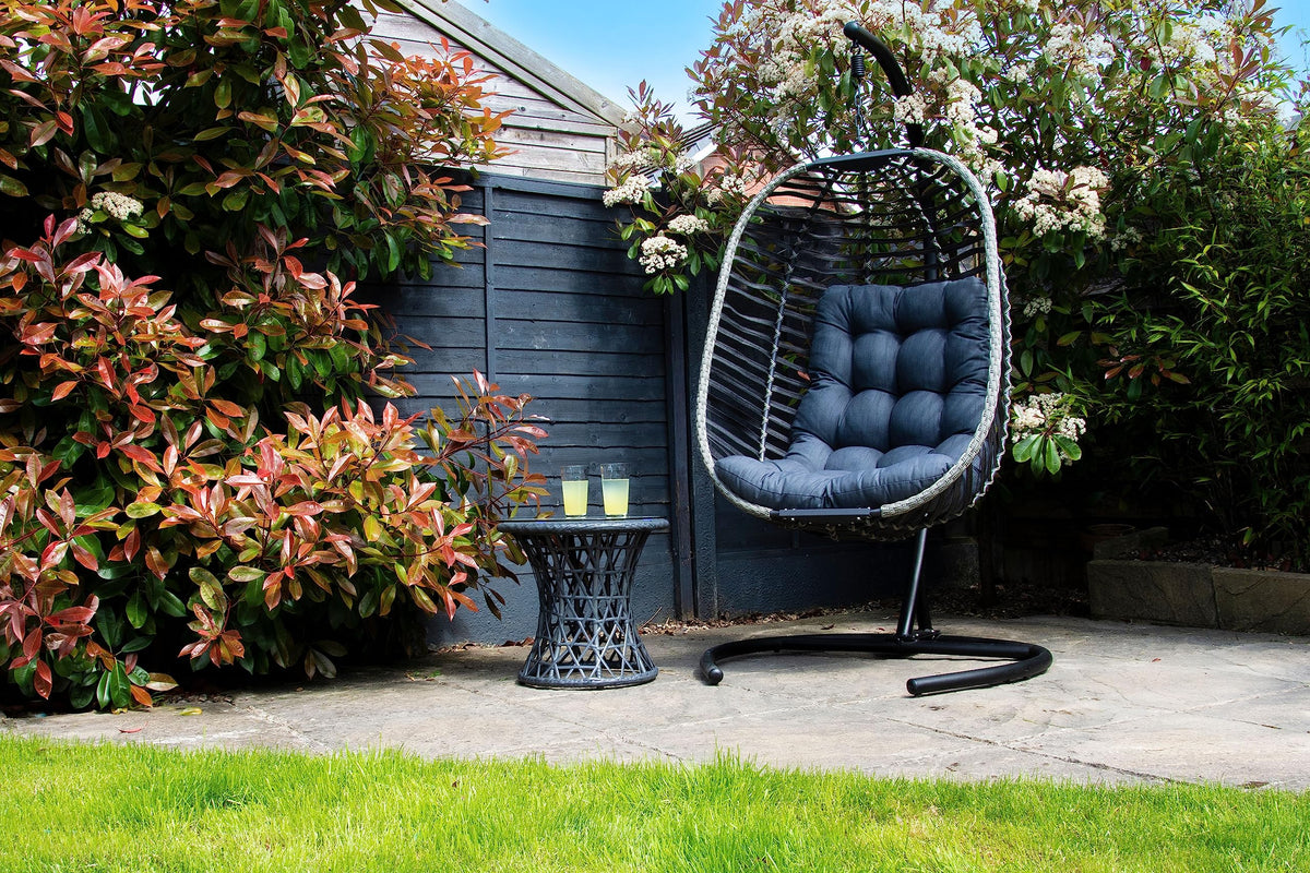 Black Steel Hammock Chair Stand | Hanging Egg Chair Stand