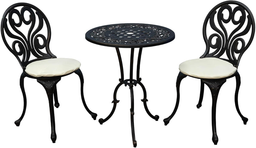 SH&G Penryhn Cast Aluminium Bistro Set - Antique Bronze
