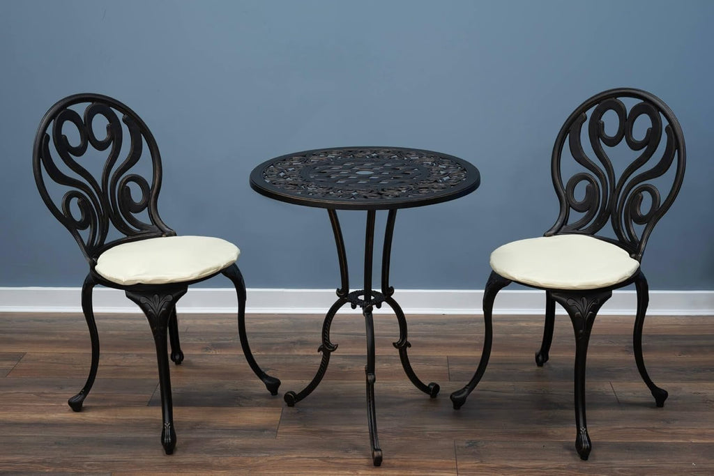 SH&G Penryhn Cast Aluminium Bistro Set - Antique Bronze