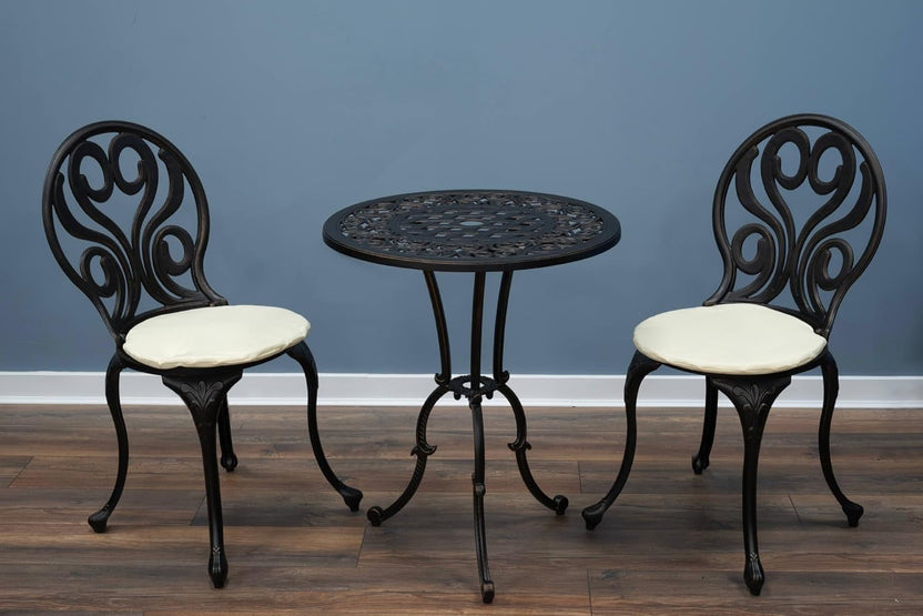 SH&G Penryhn Cast Aluminium Bistro Set - Antique Bronze