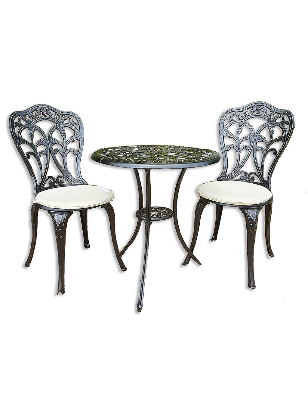 SH&G Scotney Cast Aluminium Bistro Set - Black