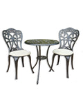 SH&G Scotney Cast Aluminium Bistro Set - Black