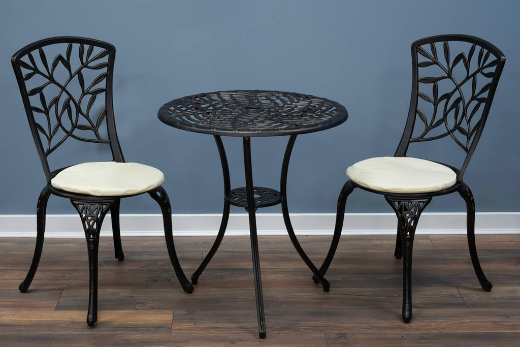 SH&G Hembury Cast Aluminium Bistro Set - Antique Bronze