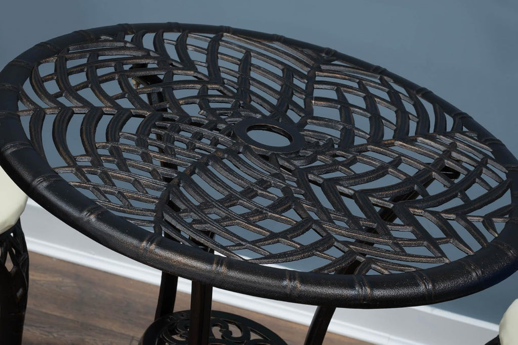 SH&G Hembury Cast Aluminium Bistro Set - Antique Bronze