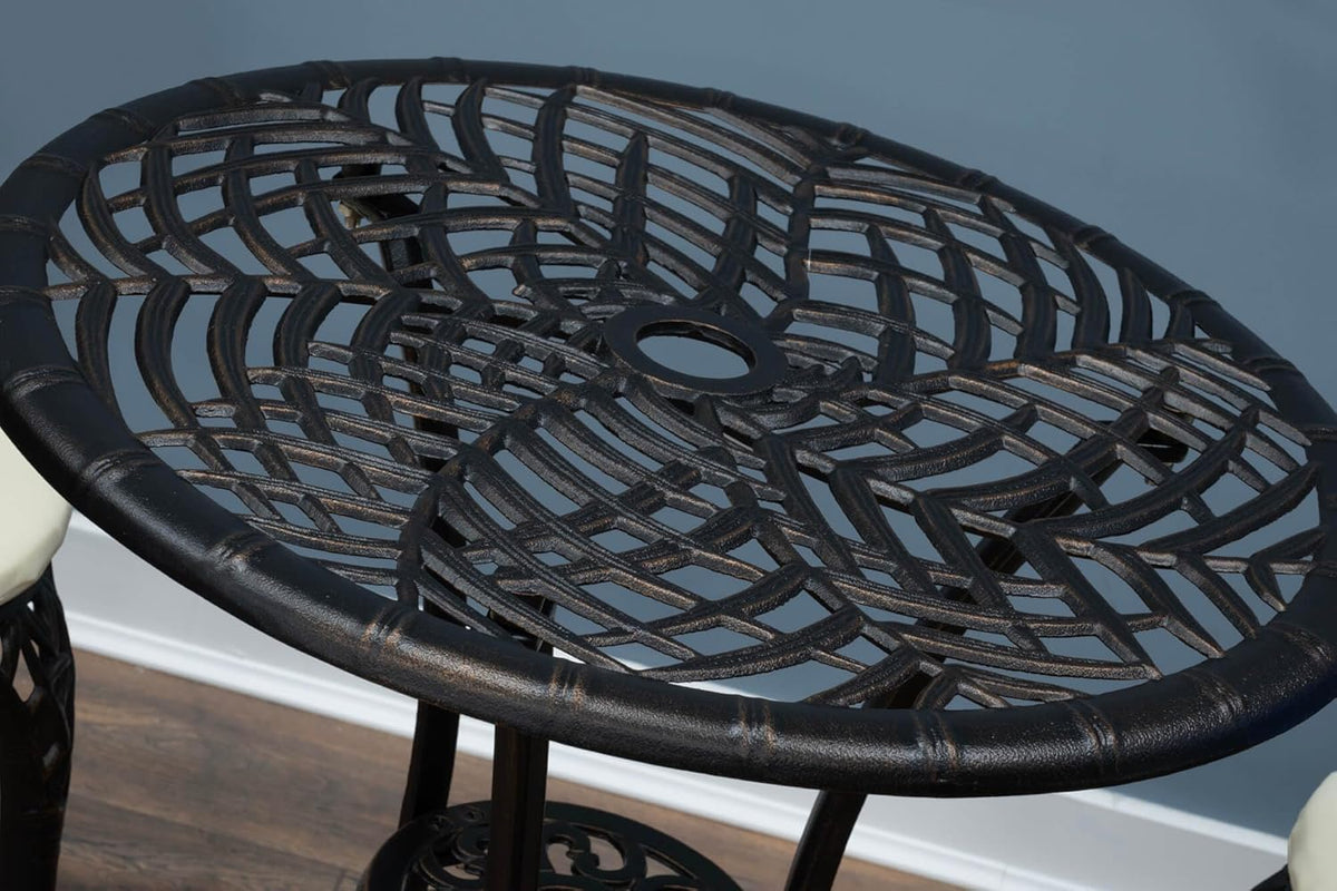 SH&G Hembury Cast Aluminium Bistro Set - Antique Bronze