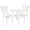 SH&G Hembury Cast Aluminium Bistro Set - White
