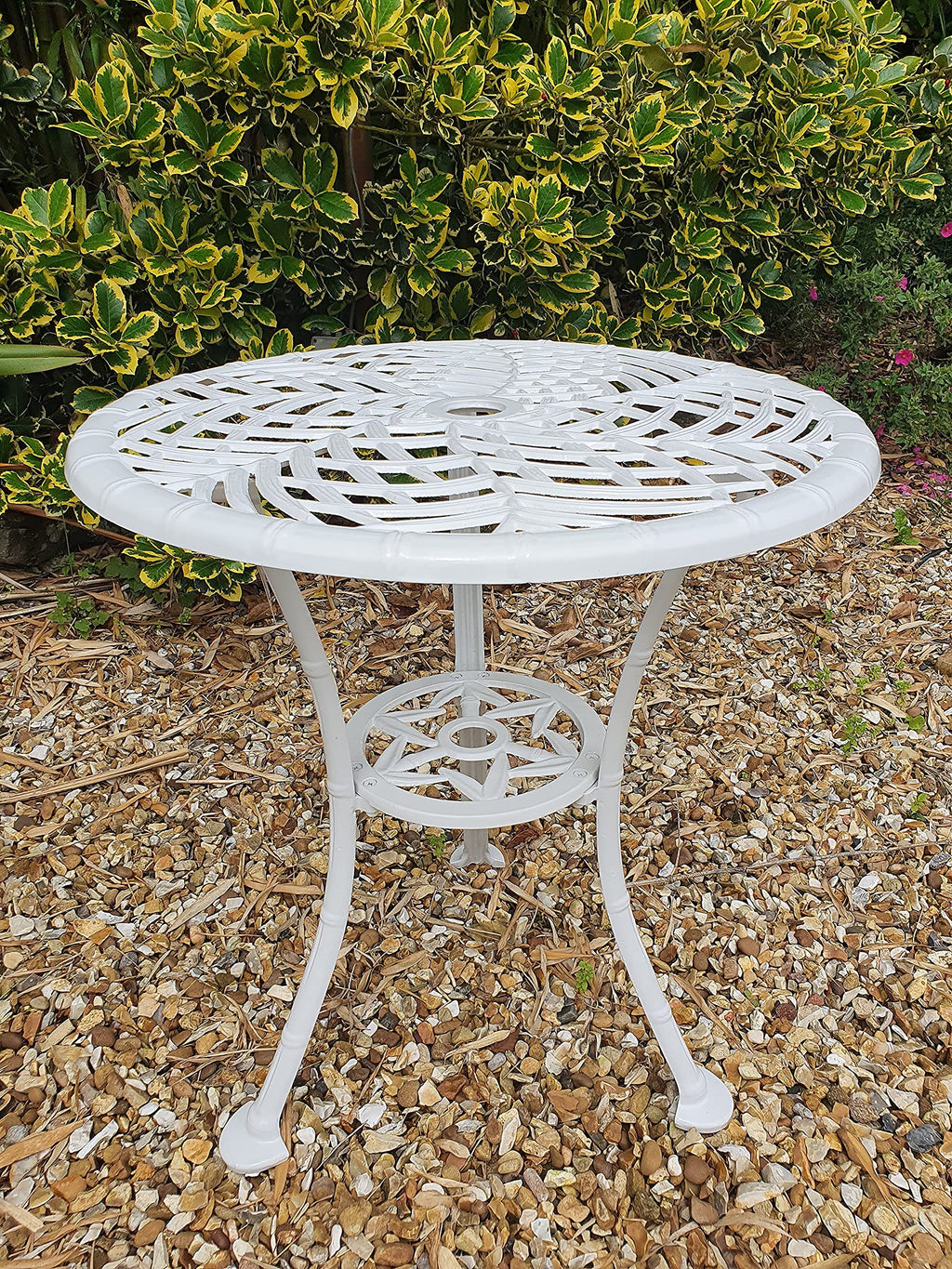 SH&G Hembury Cast Aluminium Bistro Set - White
