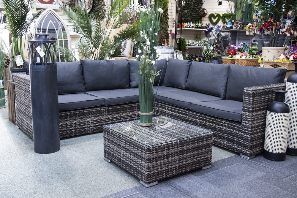 Sh&G Edgerton Aluminium Rattan Corner Sofa Set