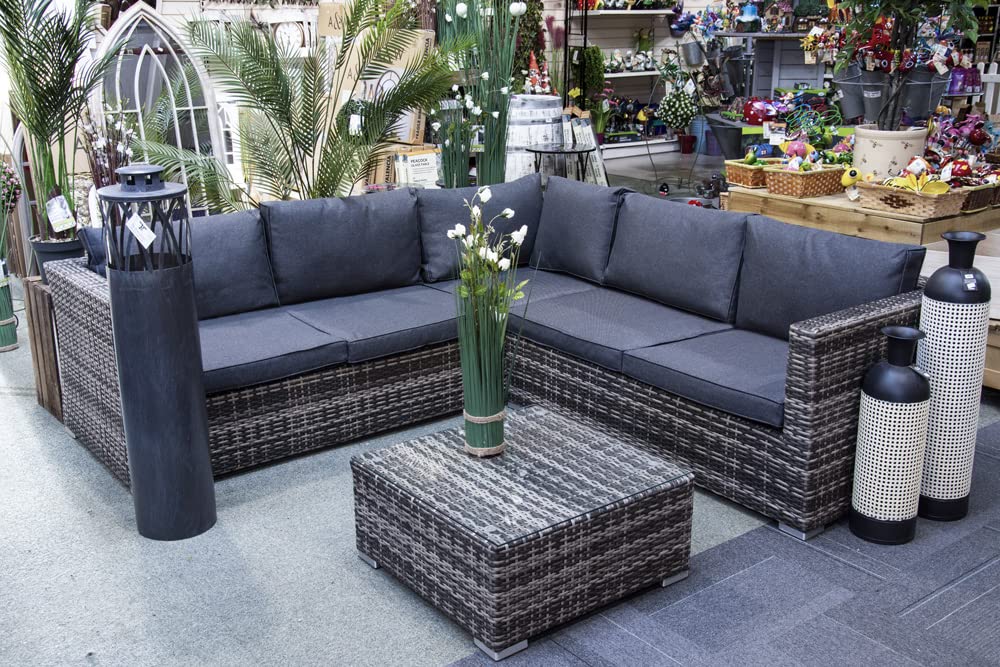 Sh&G Edgerton Aluminium Rattan Corner Sofa Set