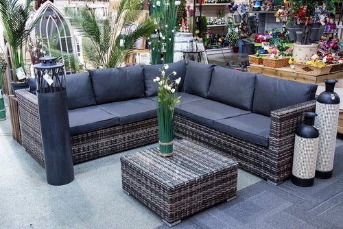 Sh&G Edgerton Aluminium Rattan Corner Sofa Set