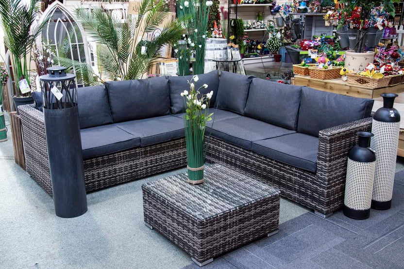 Sh&G Edgerton Aluminium Rattan Corner Sofa Set