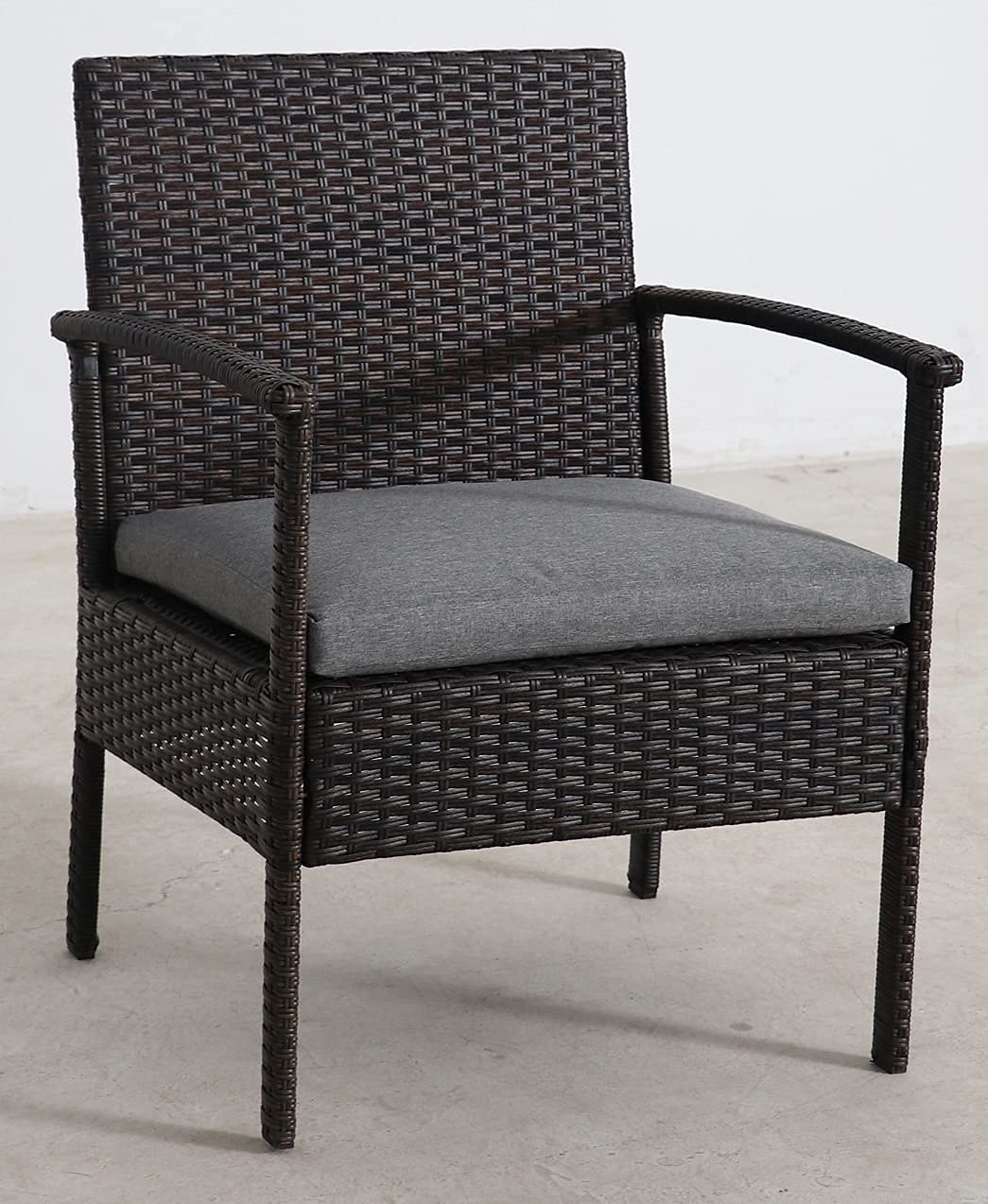SH&G Heaton Steel Rattan 4pc Sofa Set - Brown