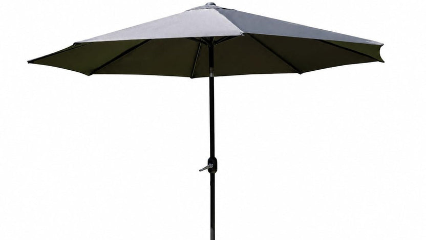 SH&G 2.5m Steel Crank and Tilt Parasol - Dark Grey