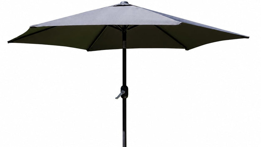 SH&G 3m Steel Crank and Tilt Parasol - Dark Grey