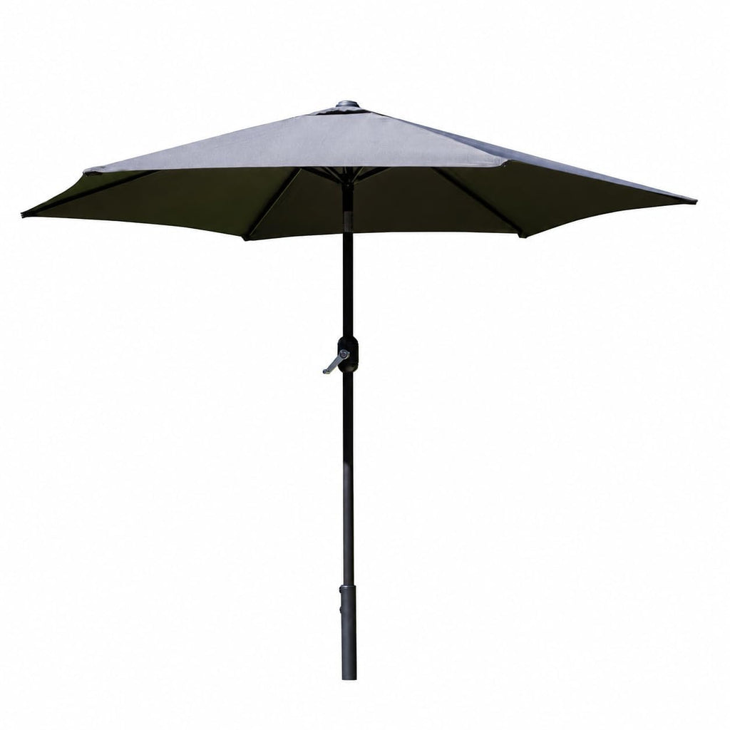 SH&G 3m Steel Crank and Tilt Parasol - Dark Grey