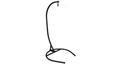 Black Steel Hammock Chair Stand | Hanging Egg Chair Stand