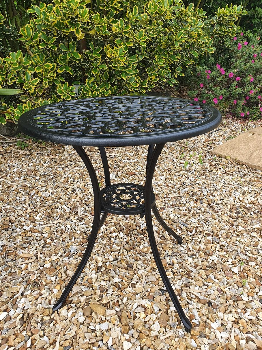 SH&G Rayleigh Cast Aluminium Bistro Set - Black