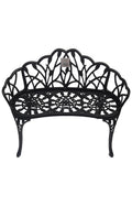 SH&G Hembury Cast Aluminium 2 Seater Bench - Black