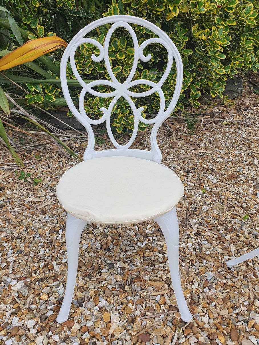 SH&G Rayleigh Cast Aluminium Bistro Set - White
