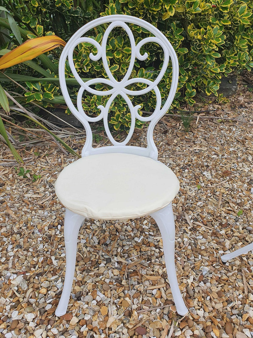 SH&G Rayleigh Cast Aluminium Bistro Set - White