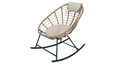 SH&G Tatton Steel Brown Rattan Rocking Chair