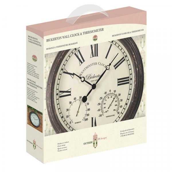Bickerton Wall Clock & Thermometer