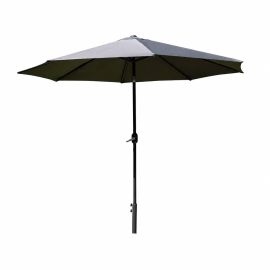 SH&G 2.5m Steel Crank and Tilt Parasol - Dark Grey