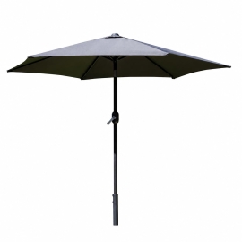 SH&G 3m Steel Crank and Tilt Parasol - Dark Grey