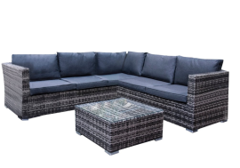 Sh&G Edgerton Aluminium Rattan Corner Sofa Set