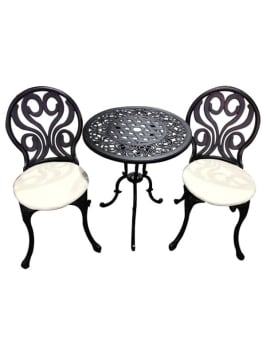 SH&G Penrhyn Cast Aluminium Bistro Set - 3 colours available