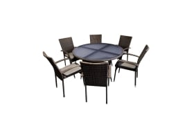 Heaton 6 Seater Dining Set with 140cm Table - 2 options