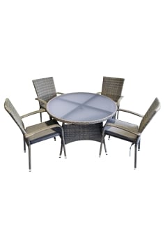Heaton 4 Seater Dining Set with 110cm Table - 2 options