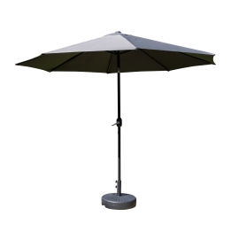 SH&G 3m Steel Crank and Tilt Parasol & Water Base - Dark Grey