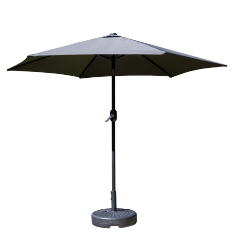 SH&G 2.5m Steel Crank and Tilt Parasol - Dark Grey