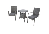 Heaton 2 Seater Bistro Set with 70cm Table - 2 options