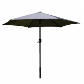 SH&G 3m Steel Crank and Tilt Parasol - Dark Grey