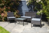 SH&G Heaton Rattan 4pc Bistro Set - 2 options