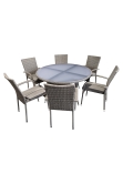 Heaton 6 Seater Dining Set with 140cm Table - 2 options