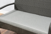 Alnwick Steel Grey Rattan 4pc Sofa Set