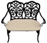 SH&G Cast Aluminium Love Seat Bench - 3 options
