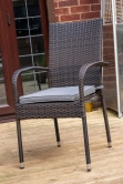 Heaton 4 Seater Dining Set with 110cm Table - Brown
