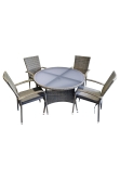 Heaton 4 Seater Dining Set with 110cm Table - 2 options