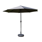 SH&G 3m Steel Crank and Tilt Parasol - Dark Grey