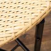 SH&G Rattan Bistro 3pc Set with steel frame - Brown