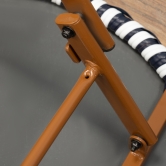 SH&G Rattan Bistro 3pc Set with steel frame - Blue & White